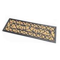 FUSSMATTE Ornament, Kokos & Gummi 25/75 cm - Naturfarben, Naturmaterialien (25/75cm) - Homescapes