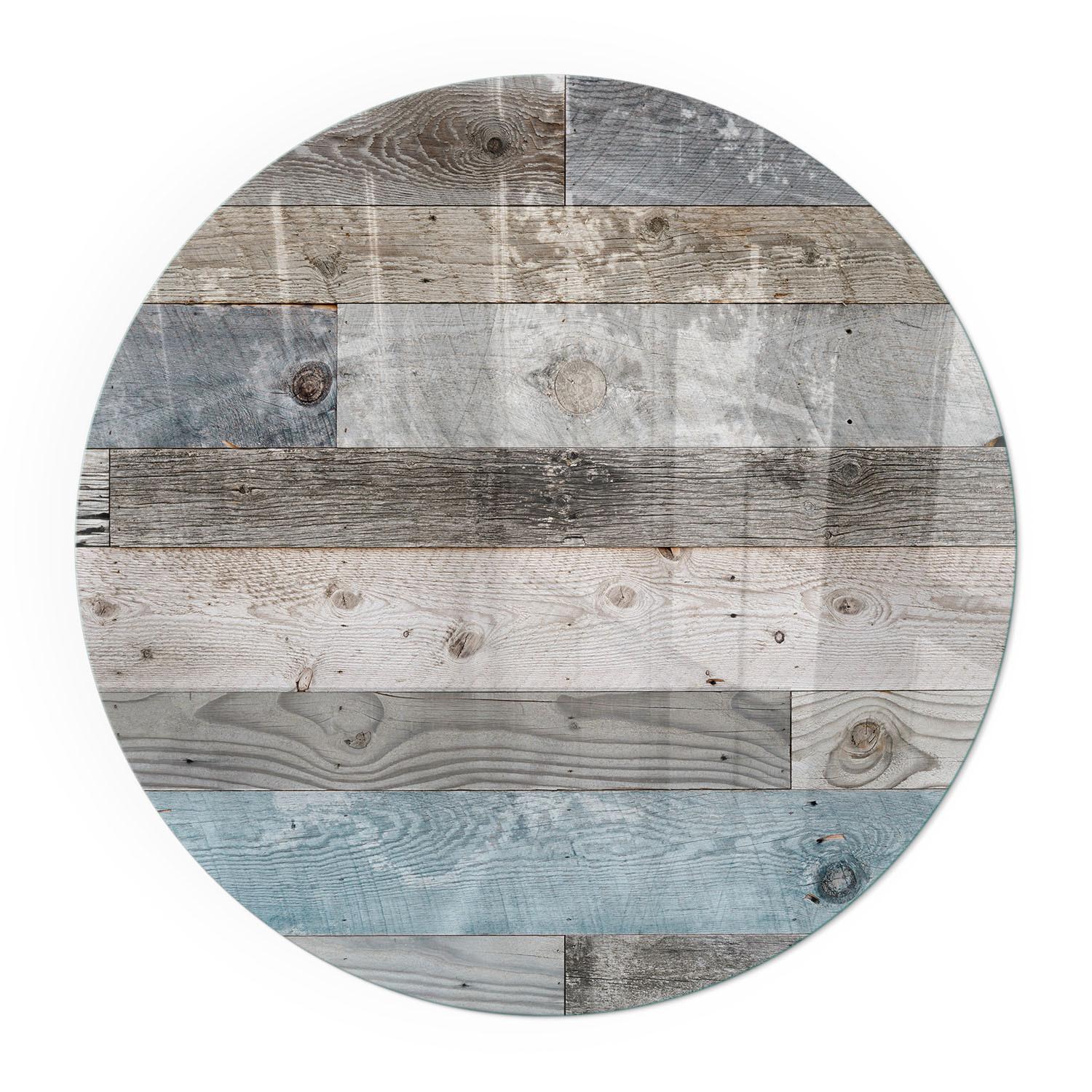 GLASPLATTE für Kamin Ø 100 cm - Grau, Glas (100/100/0.4cm) - TULUP