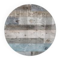 GLASPLATTE für Kamin Ø 100 cm - Grau, Glas (100/100/0.4cm) - TULUP