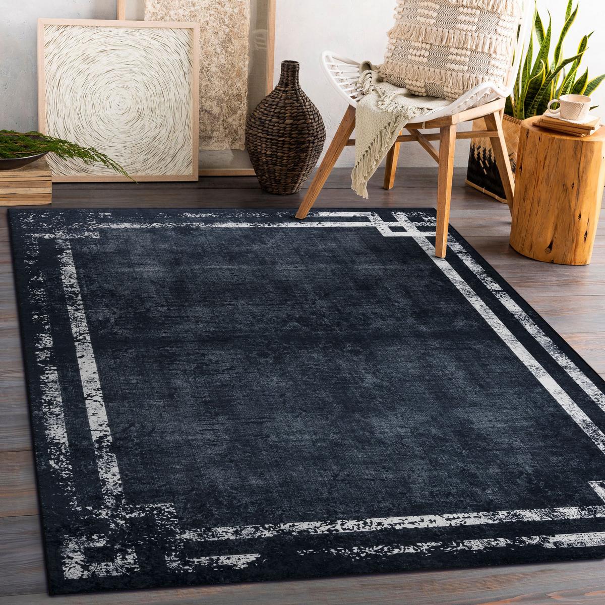 TEPPICH Andre 160/220 cm - Schwarz, Textil (160/220cm) - rugsX