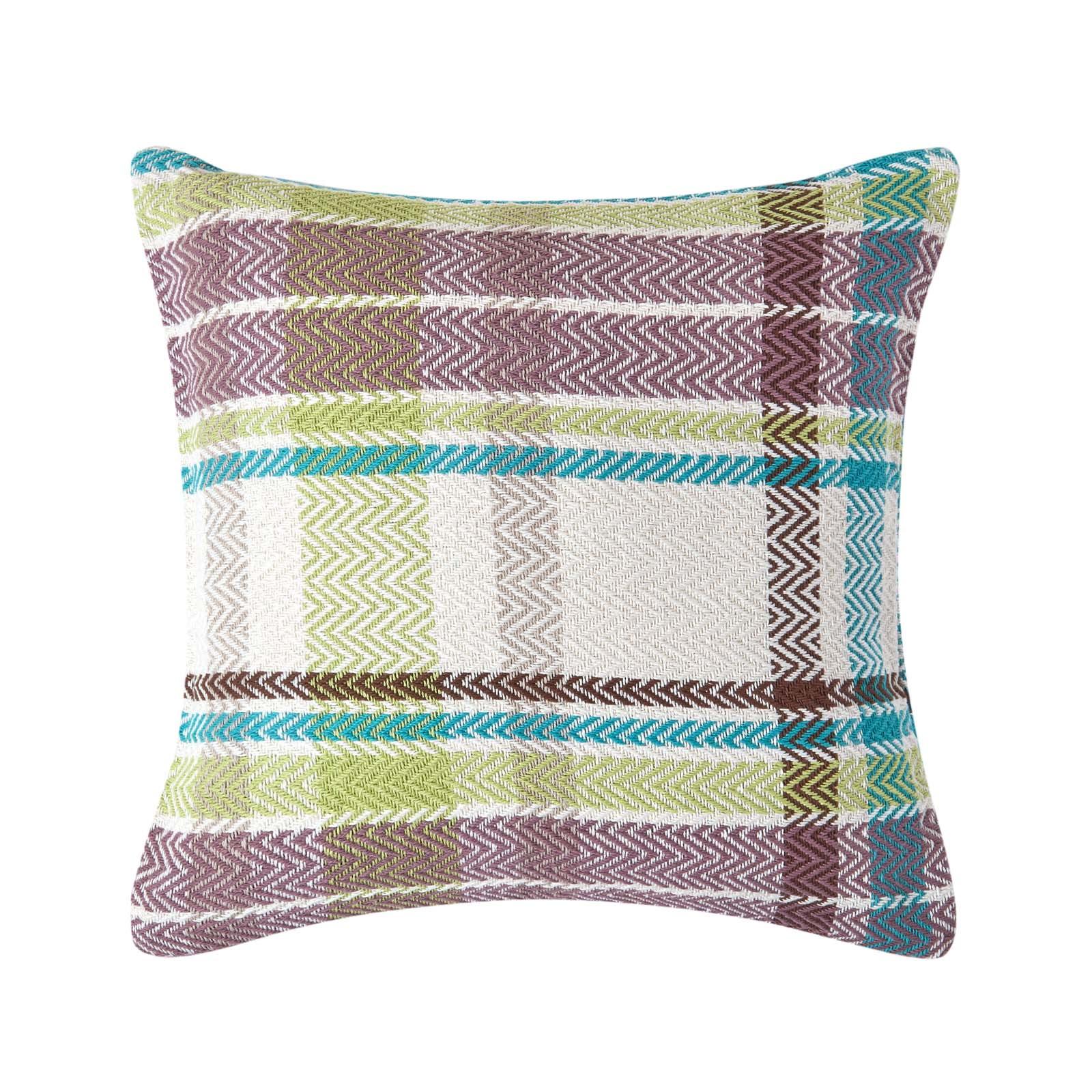 KISSENHÜLLE Falun Schottenmuster 45/45 cm - Grün, Textil (45/45cm) - Homescapes