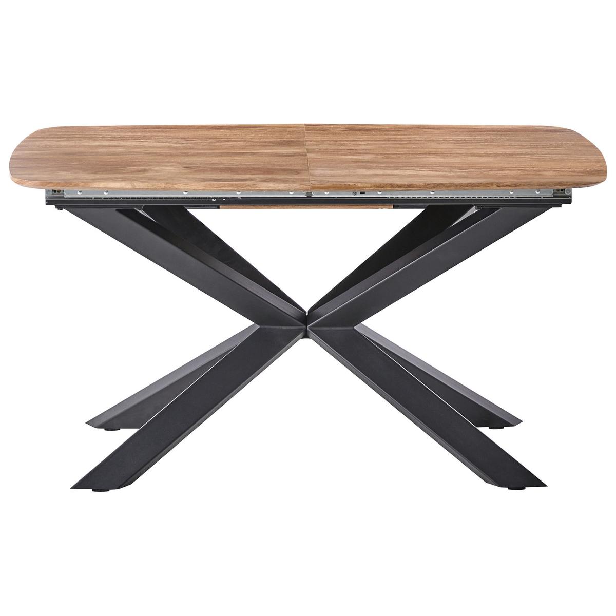 ESSTISCH ausziehbar Braun 140-180/90 cm Gairdner - Braun, Holzwerkstoff (140/90/75cm) - Beliani