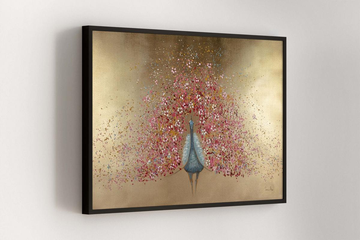 ÖLGEMÄLDE 120/80 cm - Goldfarben/Kupferfarben, Holz/Textil (120/80cm) - KUNSTLOFT