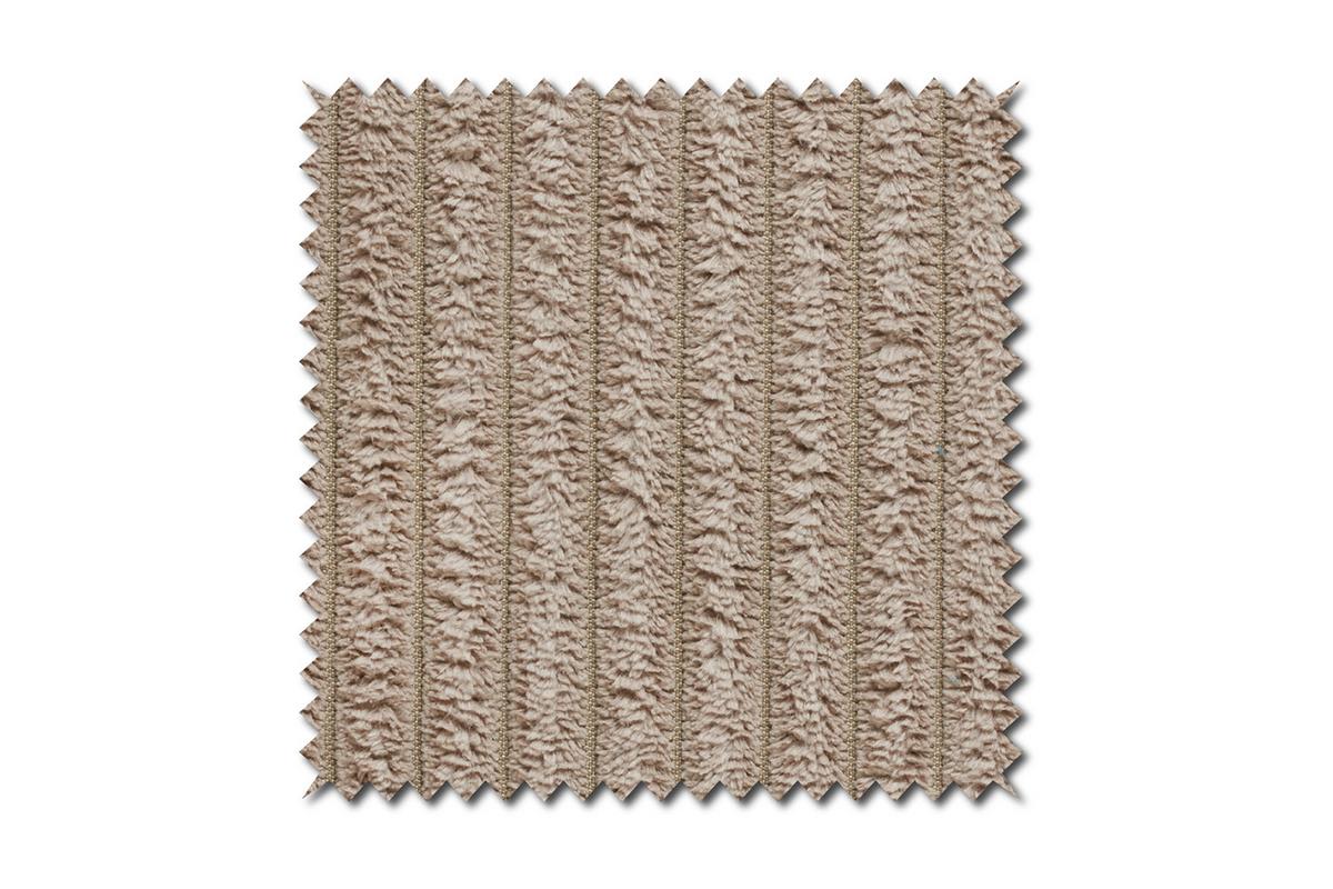 SOFA CELESTE Taupe Cord - Taupe/Schwarz, Kunststoff/Textil (302/72/114cm) - KAWOLA