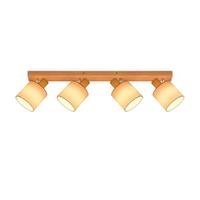 DECKENSTRAHLER Targaryen 68/16/13cm - Eukalyptusholzfarben, Holz (68/16/13cm) - ZMH