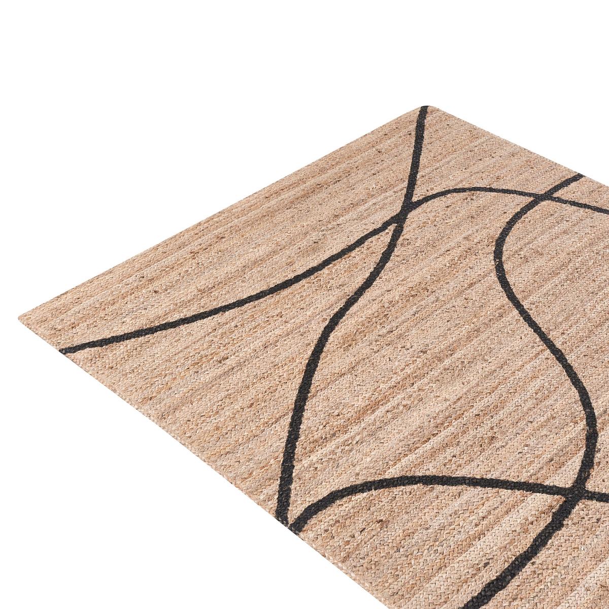 TEPPICH Beige 160/230 cm Jute Ghota - Beige, Textil (160/230cm) - Beliani
