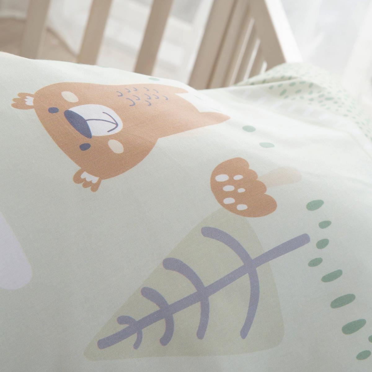 KINDERBETTWÄSCHE Woodland Buddies 80 x 80 cm - Grün, Textil (80/80cm) - Roba
