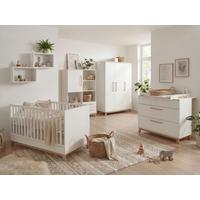 BABYZIMMER Mega-Set LINA 6-tlg. - Walnussfarben/Weiß, Holz/Holzwerkstoff (1/1/1cm) - arthur berndt