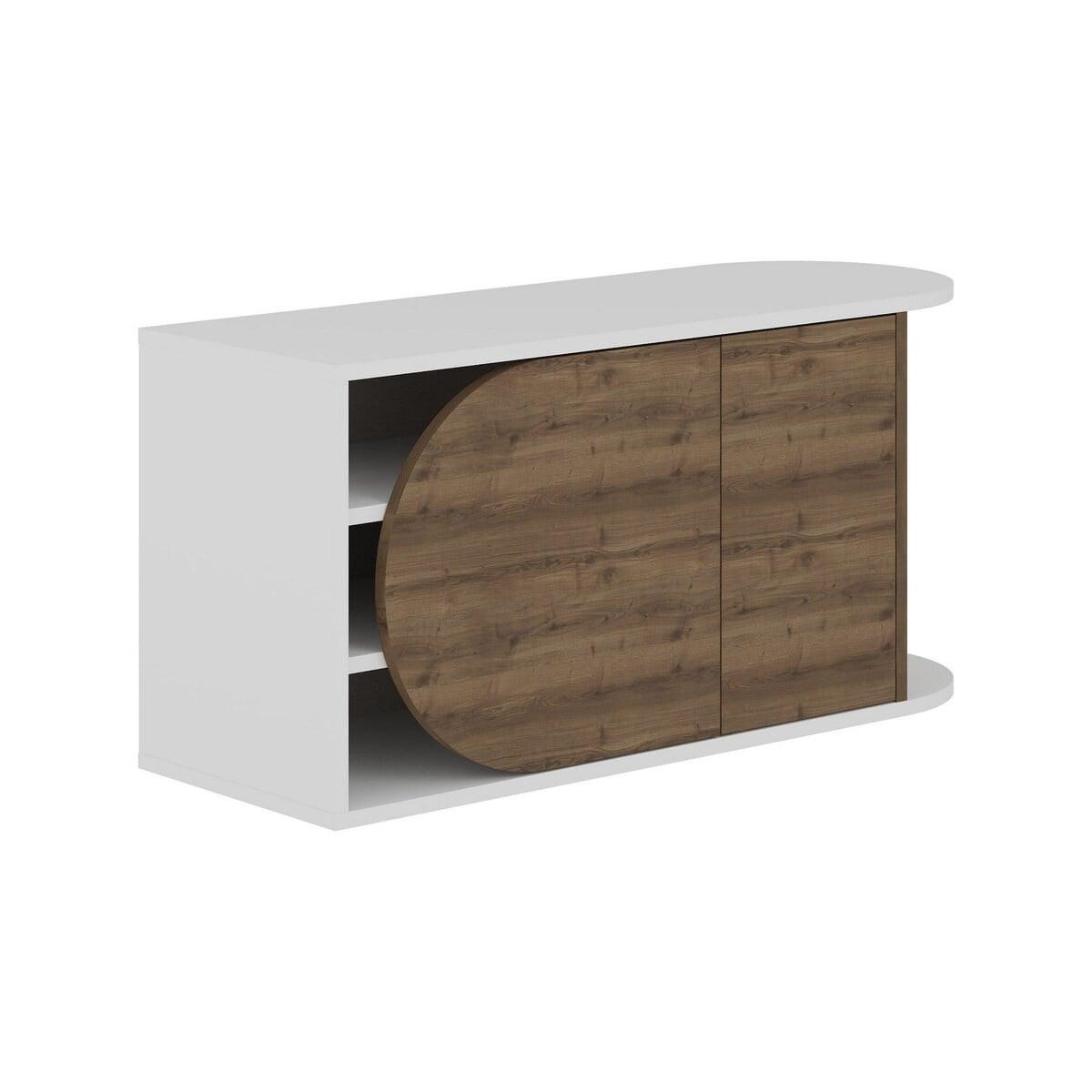 SCHUHAUFBEWAHRUNG 2 Türen B104 cm – NOVA - Weiß, Holzwerkstoff (37/50/123.1cm) - Calicosy