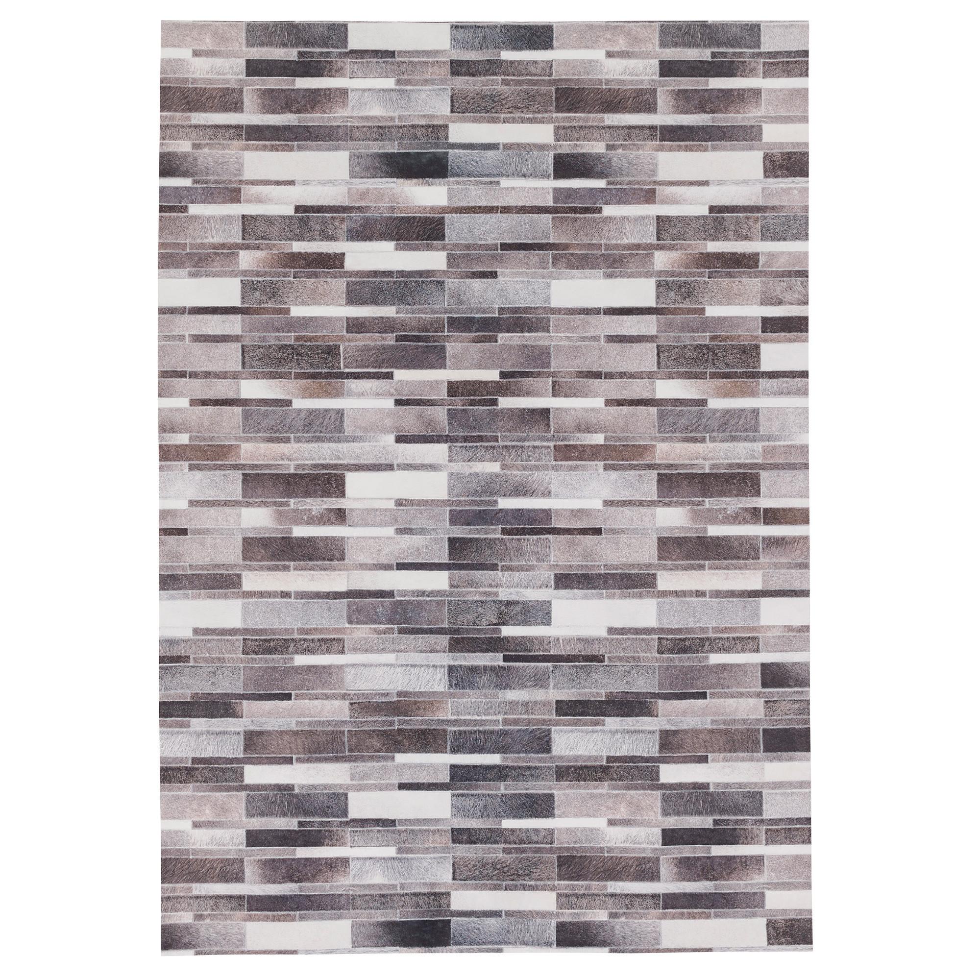 KUNSTFASER PATCHWORK TIERFELL STRIPES - Beige/Braun, Textil (80/150cm) - Pergamon