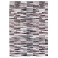 KUNSTFASER PATCHWORK TIERFELL STRIPES - Beige/Braun, Textil (120/160cm) - Pergamon