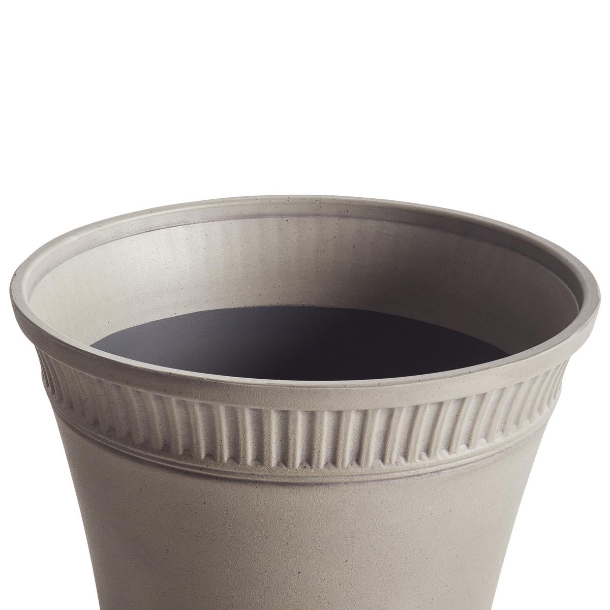 BLUMENKÜBEL Grau Cistus - Grau, Kunststoff (38cm) - Beliani