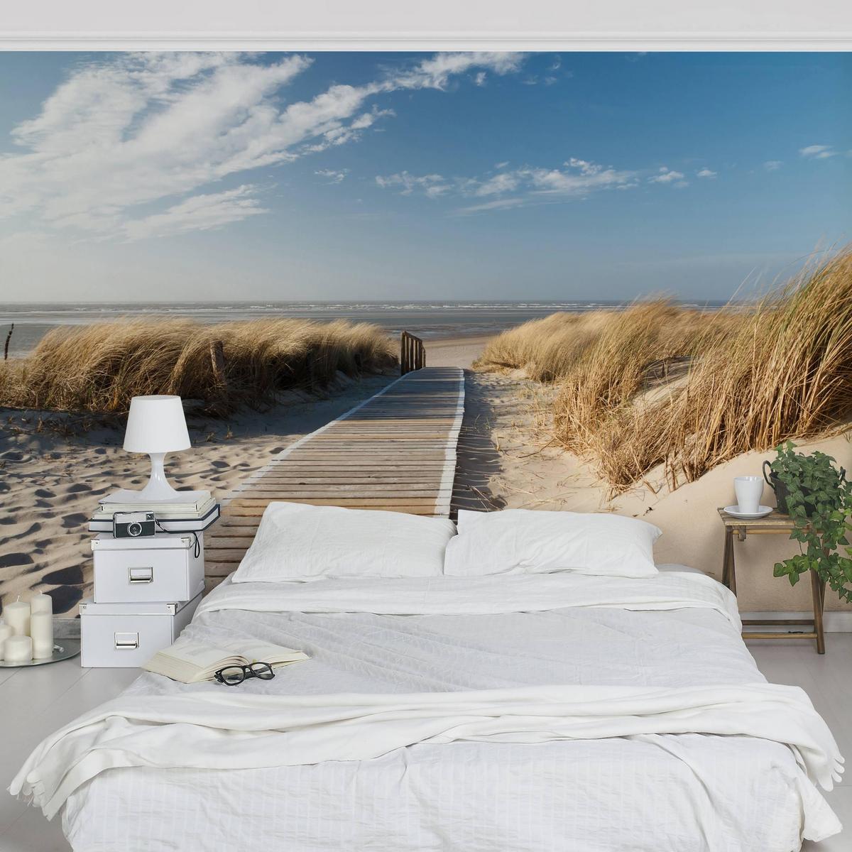 FOTOTAPETE Ostsee Strand 288/190 cm - Eichefarben, Papier (288/190cm) - Bilderwelten