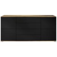 SIDEBOARD Rova Schwarz matt - Schwarz, Holzwerkstoff (166.5/75.5/35cm) - Vladon