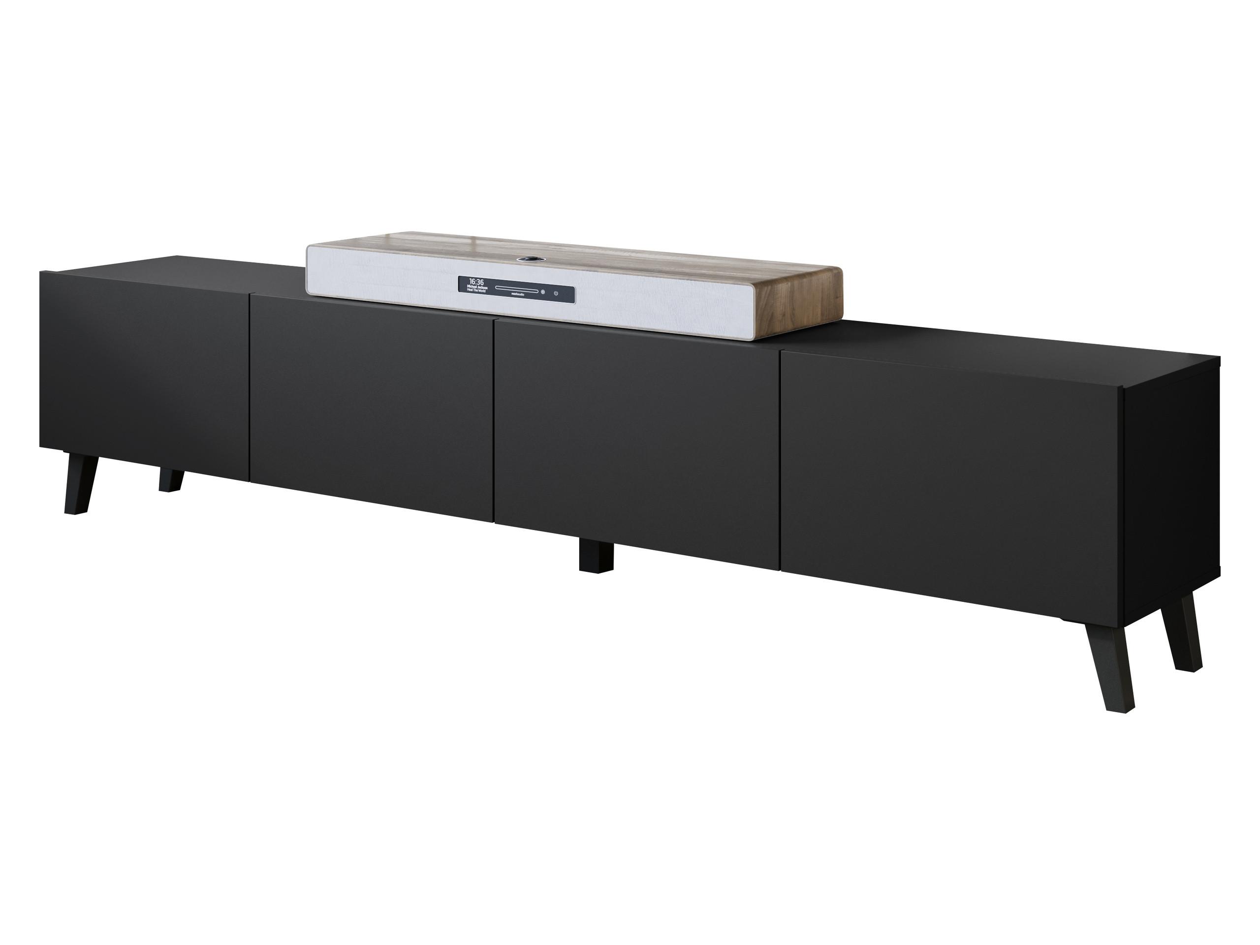 TV-LOWBOARD Phuket 190 - Graphitfarben/Schwarz, Holzwerkstoff/Kunststoff (190/40/32cm) - MIRJAN24