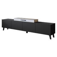 TV-LOWBOARD Phuket 190 - Graphitfarben/Schwarz, Holzwerkstoff/Kunststoff (190/40/32cm) - MIRJAN24