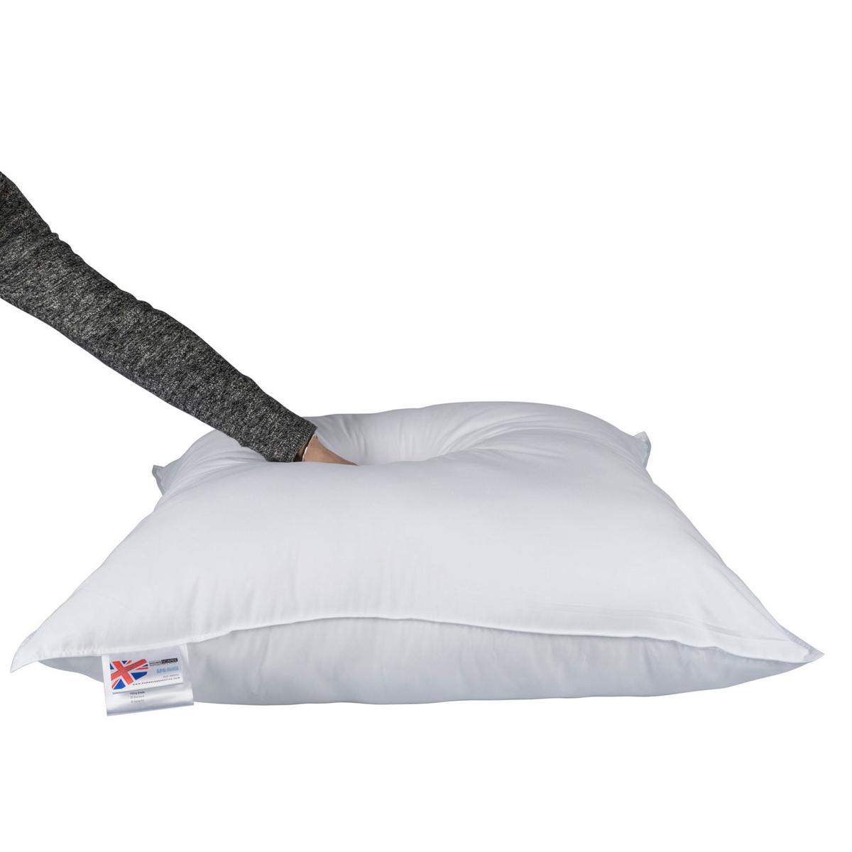 KOPFKISSEN 2er-Set, Super-Mikrofaser 80/80 cm - Weiß, Textil (80/80cm) - Homescapes