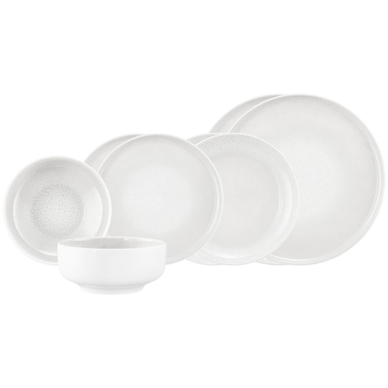 EINSTEIGER-SET Sento Home Aura white 8-tlg. - Weiß, Keramik (2/2/2cm) - Seltmann Weiden