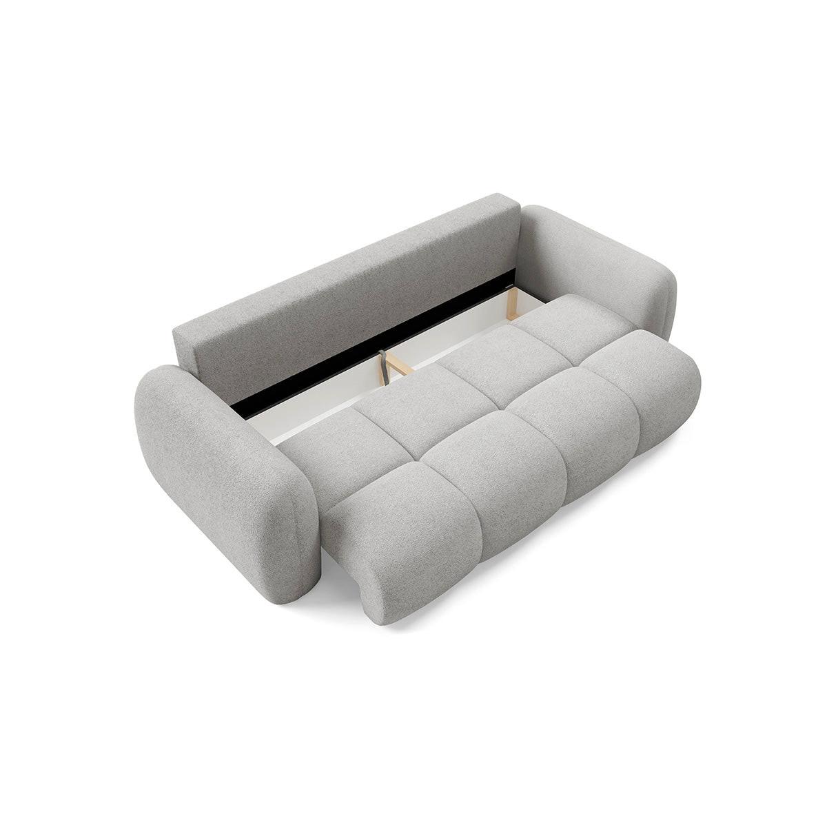 SOFA Livio 3 Sitzplätze Hellgrau - Grau, Holz (270/95/121cm) - Petits-meubles