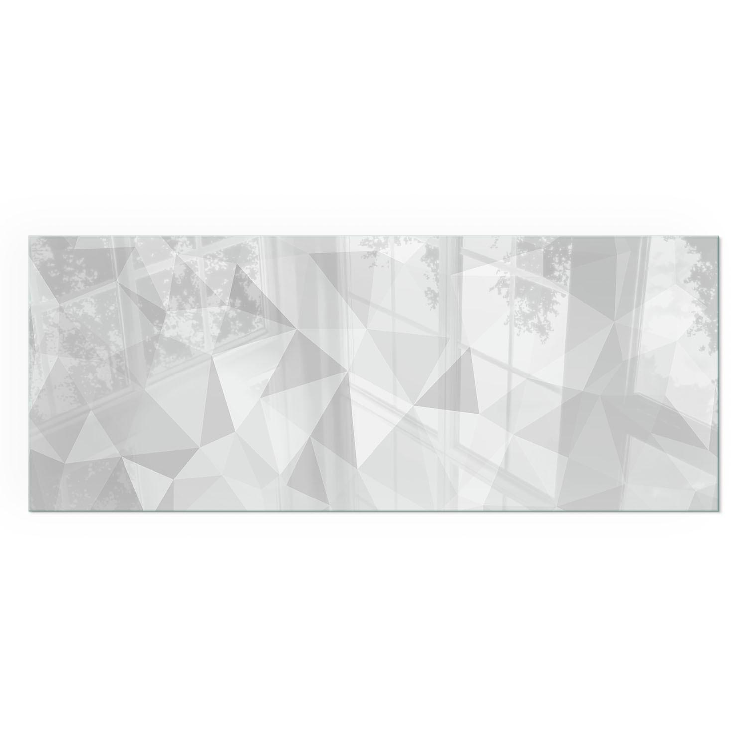 GLASPLATTE für Kamin 125x50 cm - Grau, Glas (125/50/0.4cm) - TULUP