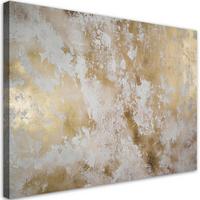 WANDBILD goldene flecken abstraktion - Goldfarben, Textil (60/40cm) - Feeby