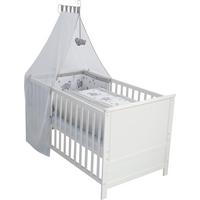 BABYBETT Elefant 70 x 140 cm weiß - Weiß, Holzwerkstoff (70/140cm) - Roba