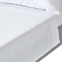 BETTLAKEN ohne Gummizug, Ägyptische Baumwolle, Fadendichte 1000 - Weiß, Textil (240/275cm) - Homescapes