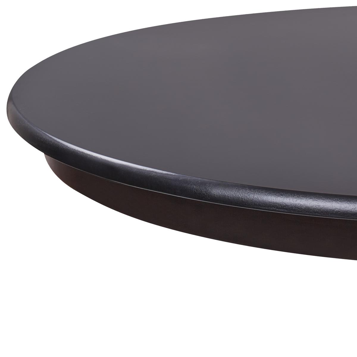 ESSTISCH 120/120 cm Schwarz Akron - Schwarz, Holzwerkstoff (120/120/76cm) - Beliani