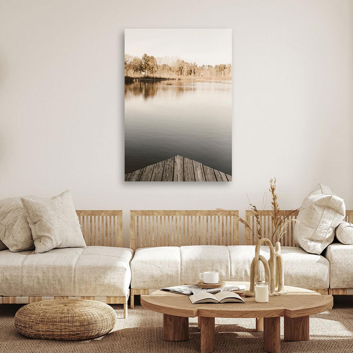 KUNSTDRUCK Beige 70/100 cm - Beige, Textil (70/100cm) - KUNSTLOFT
