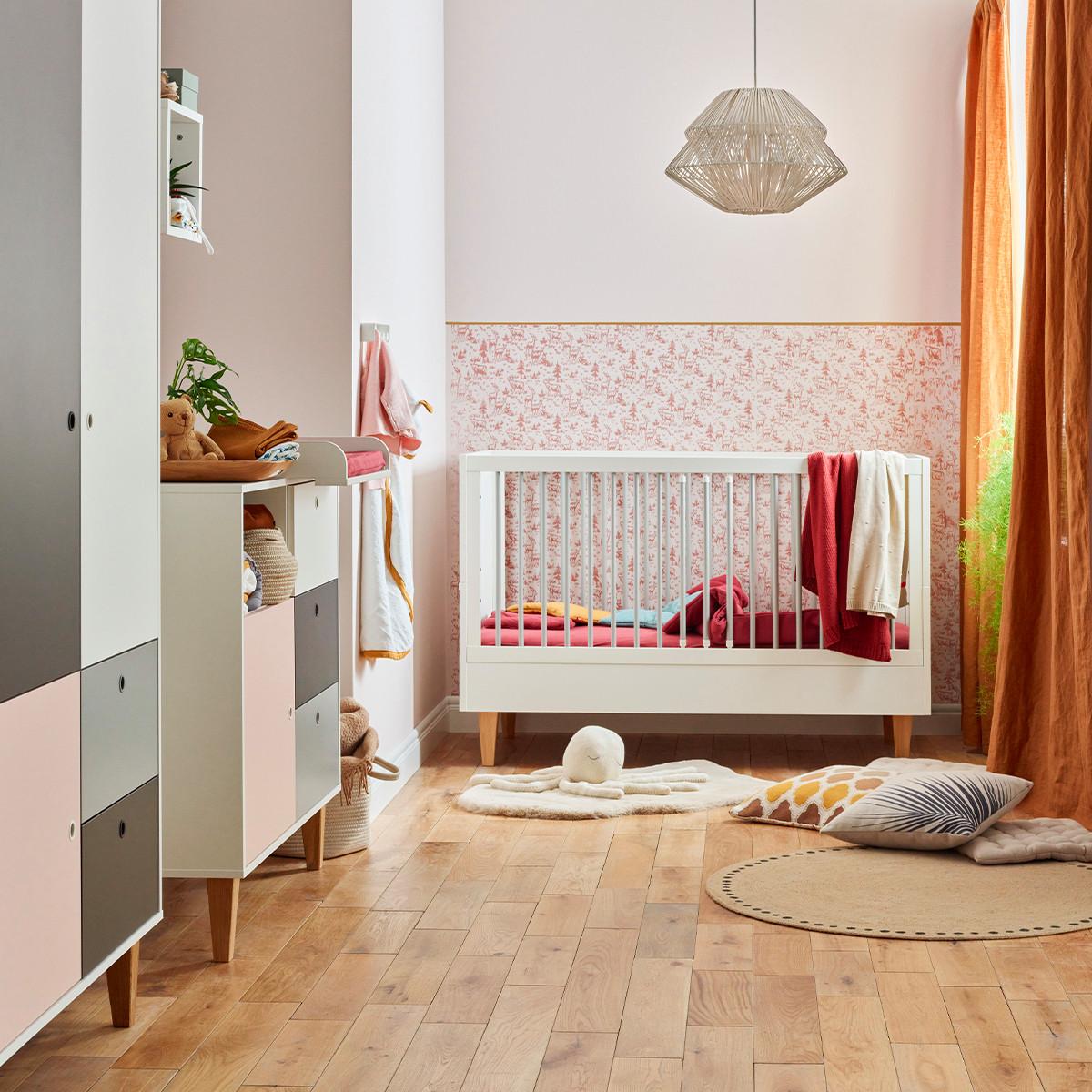 KINDERKOMMODE Rosa - Pink, Holzwerkstoff (103.5/96.5/55cm) - Petits-meubles