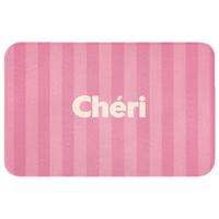 BADEMATTE Gestreift - Rosa - Chéri 80x50 cm - Pink, Textil (80/50cm) - OnlyWow