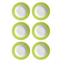 SUPPENTELLER Doppio Grün ø 22 cm 6er Set - Grün, Keramik (22cm) - Ritzenhoff Breker