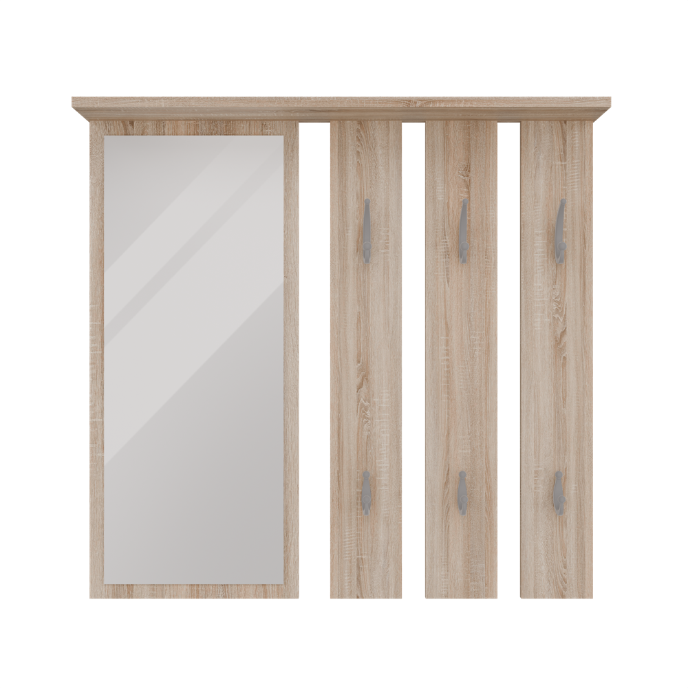 WANDGARDEROBE Sonoma 85/82/15 - Sonoma Eiche, Holzwerkstoff (85/82/15cm) - RAUMHIRSCH FURNITURE