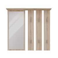 WANDGARDEROBE Sonoma 85/82/15 - Sonoma Eiche, Holzwerkstoff (85/82/15cm) - RAUMHIRSCH FURNITURE