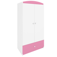 KINDERKLEIDERSCHRANK Basic - Hellrosa, Holzwerkstoff (90/175/52cm) - RAUMHIRSCH FURNITURE