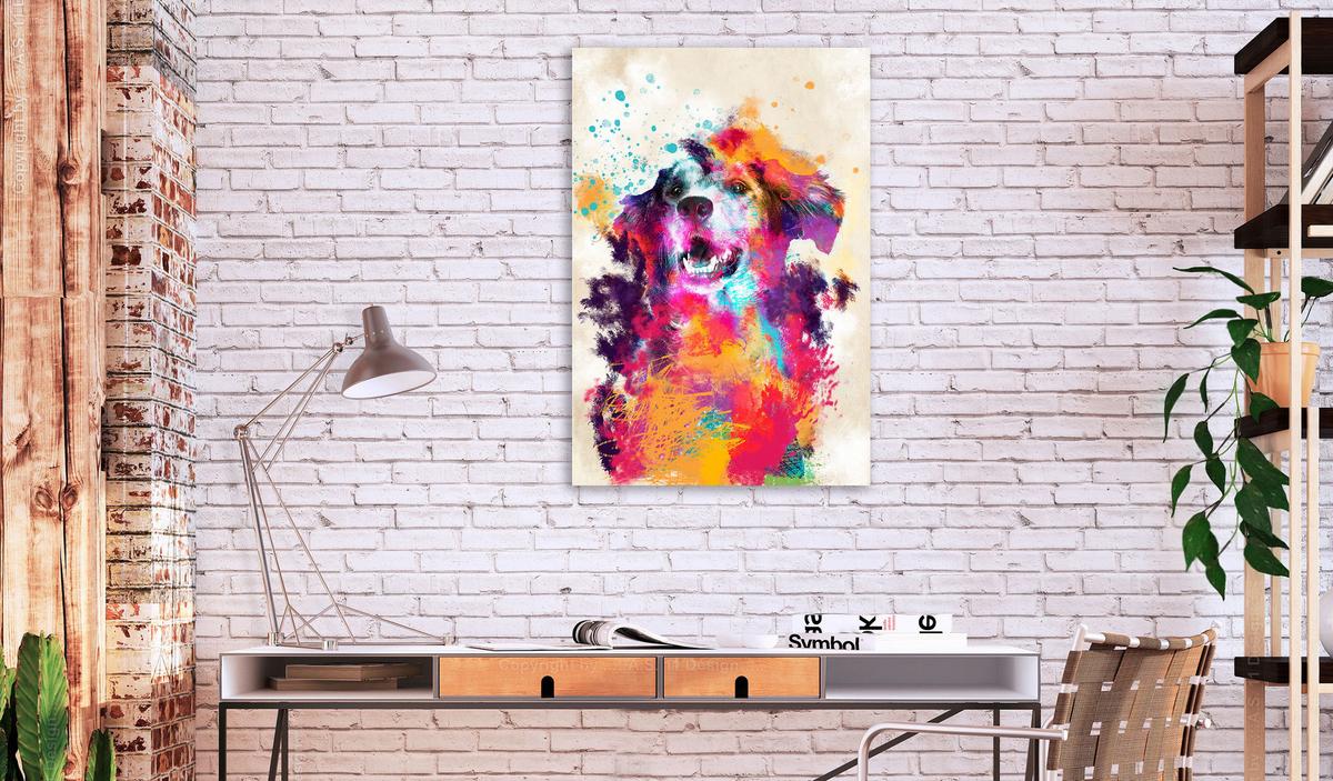 KUNSTDRUCK Bunt 80/120 cm - Multicolor, Textil (80/120cm) - KUNSTLOFT