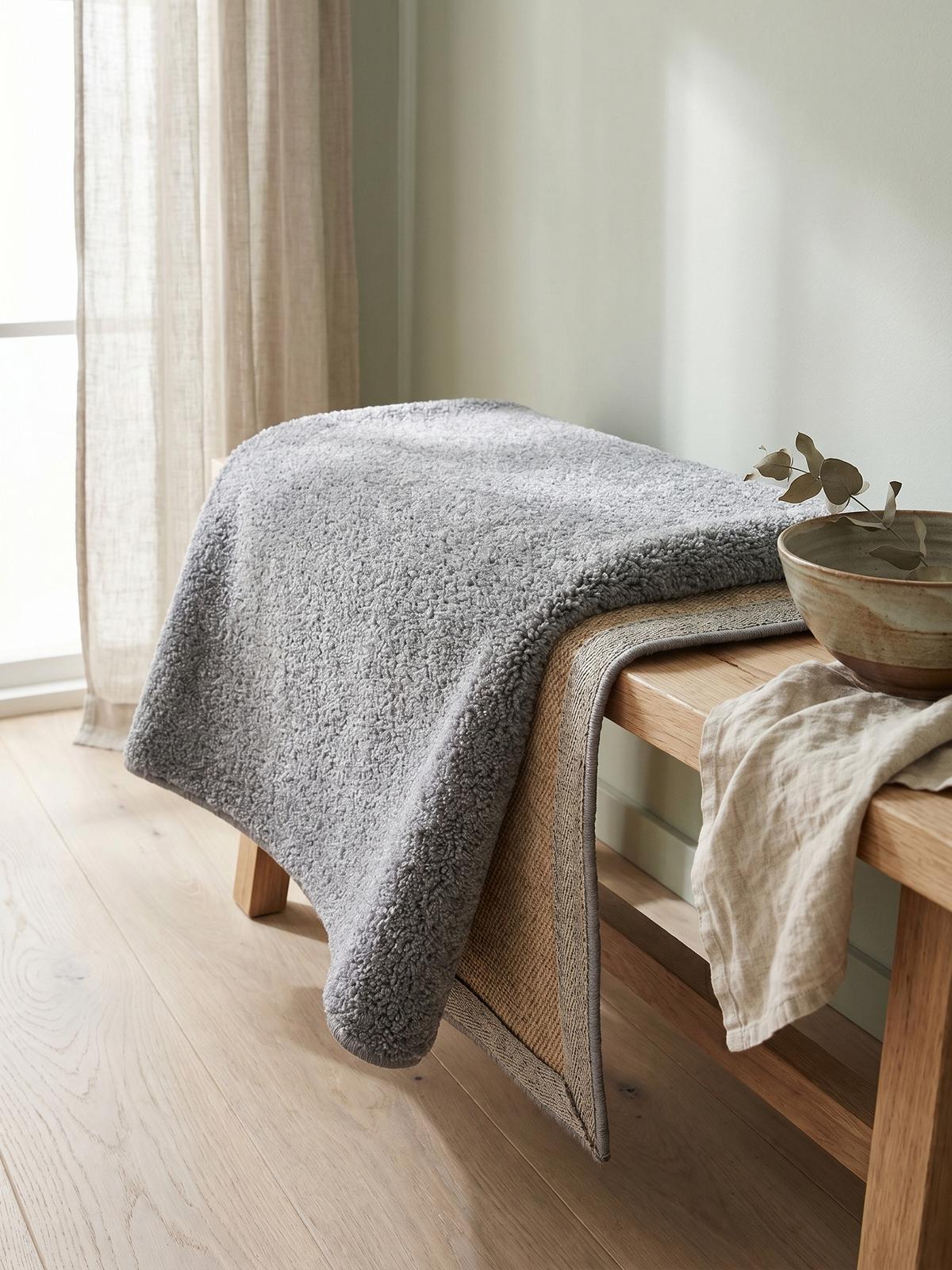 TEPPICH Kurzflor MAIN in Hellgrau, einfarbig, 200 x 290 cm - Grau, Textil (290/200cm) - KADIMA DESIGN