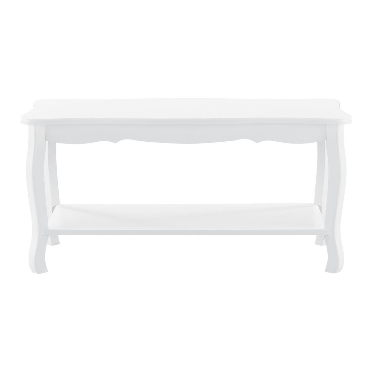 COUCHTISCH Pearl 40/88/42 - Weiß, Holzwerkstoff (88/40/42cm) - [en.casa]