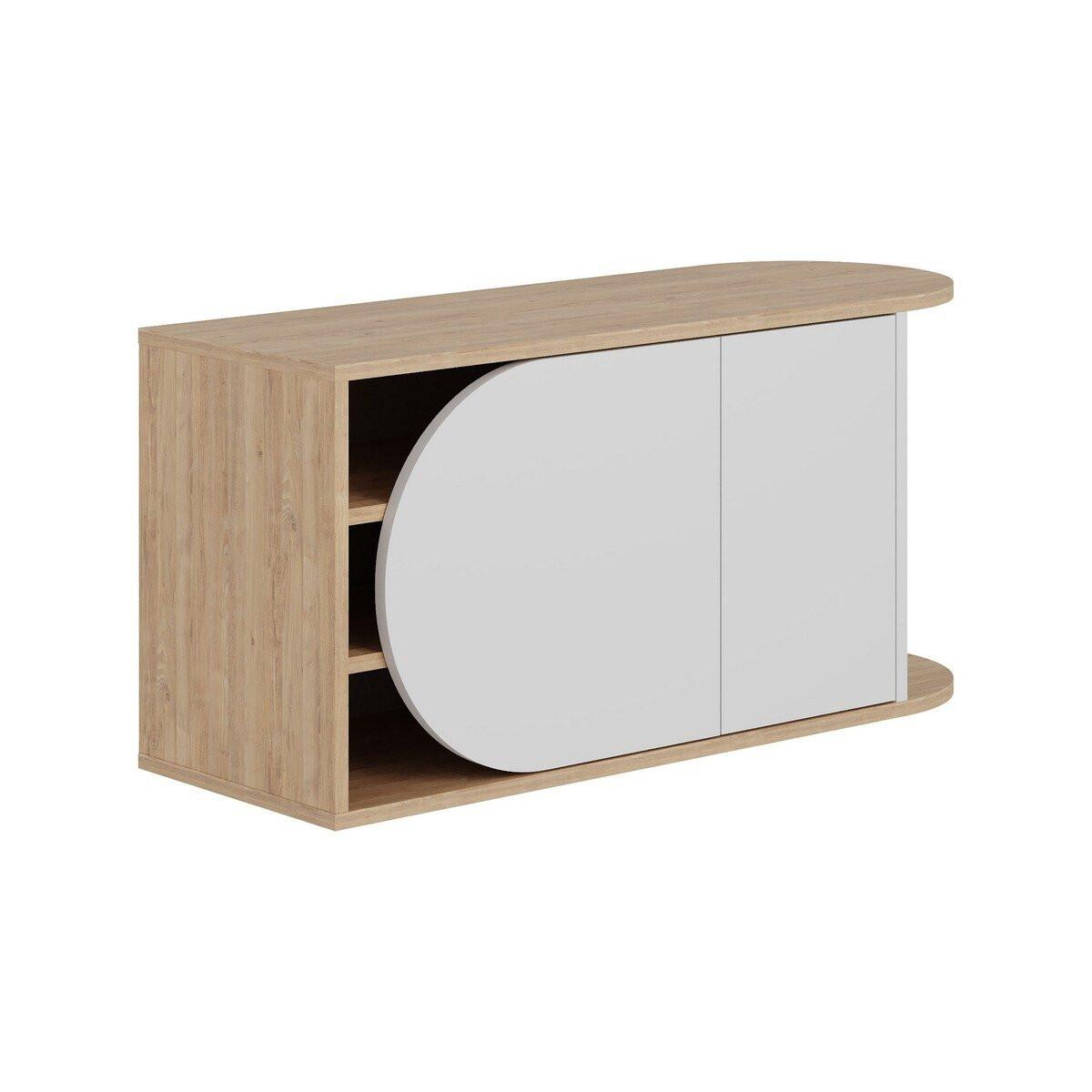 SCHUHAUFBEWAHRUNG 2 Türen B104 cm – NOVA - Weiß, Holzwerkstoff (37/50/104cm) - Calicosy