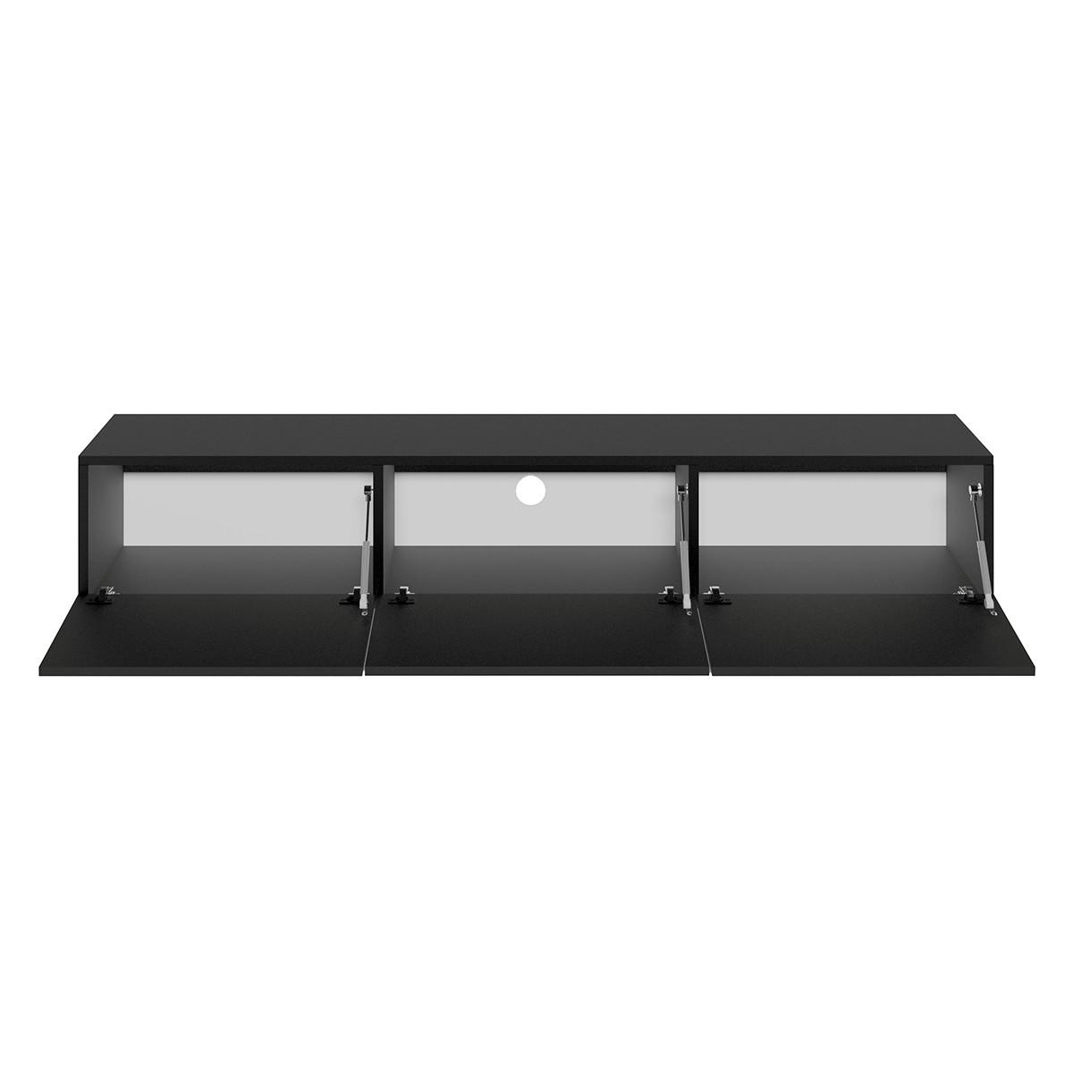 TV-MÖBEL Idao Schwarz - Schwarz, Holzwerkstoff (180/35/29cm) - Petits-meubles