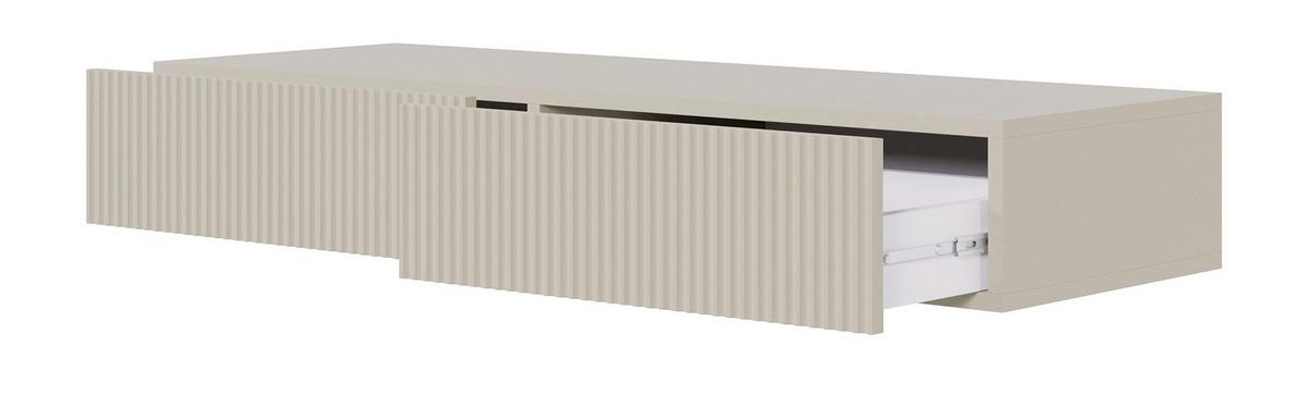 SCHMINKTISCH Veldio Graubeige 110 cm - Taupe, Holzwerkstoff (110/16/40cm) - Selsey