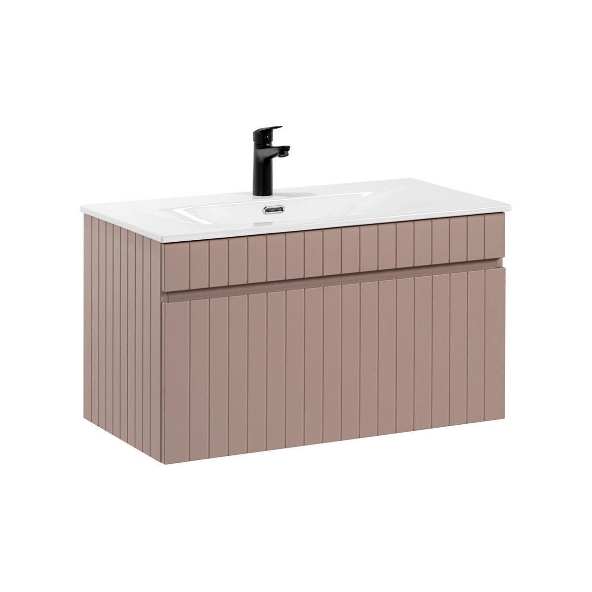 WASCHTISCH 80cm Zelie Rose - Pink, Holzwerkstoff (80/46/46cm) - Petits-meubles