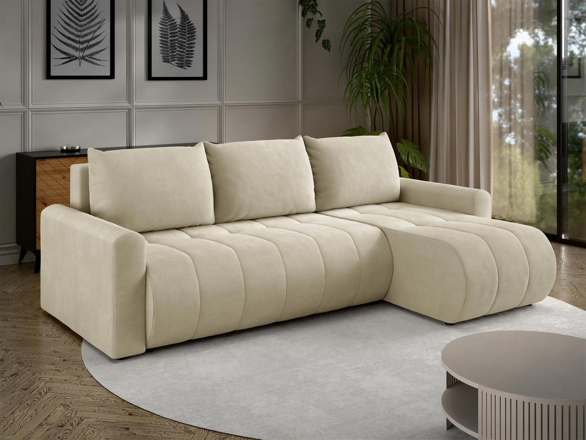 ECKSOFA Sprint - Schwarz/Naturfarben, Holz/Kunststoff (230/149cm) - MIRJAN24