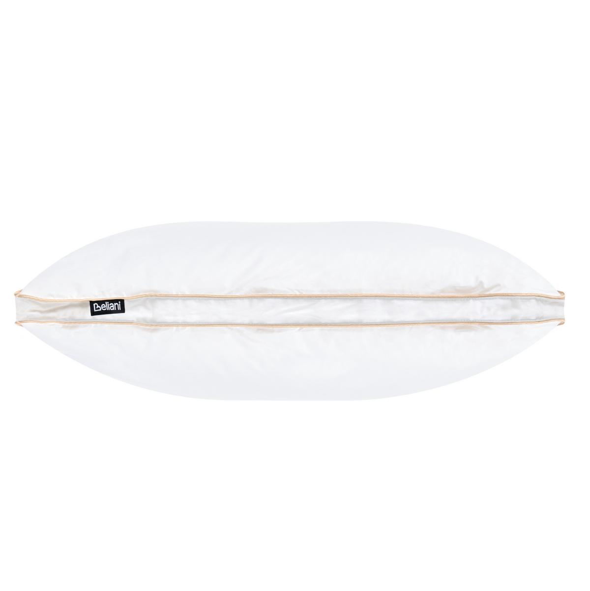 KOPFKISSEN Weiß 50/60 cm Etna - Weiß, Naturmaterialien (60/50cm) - Beliani