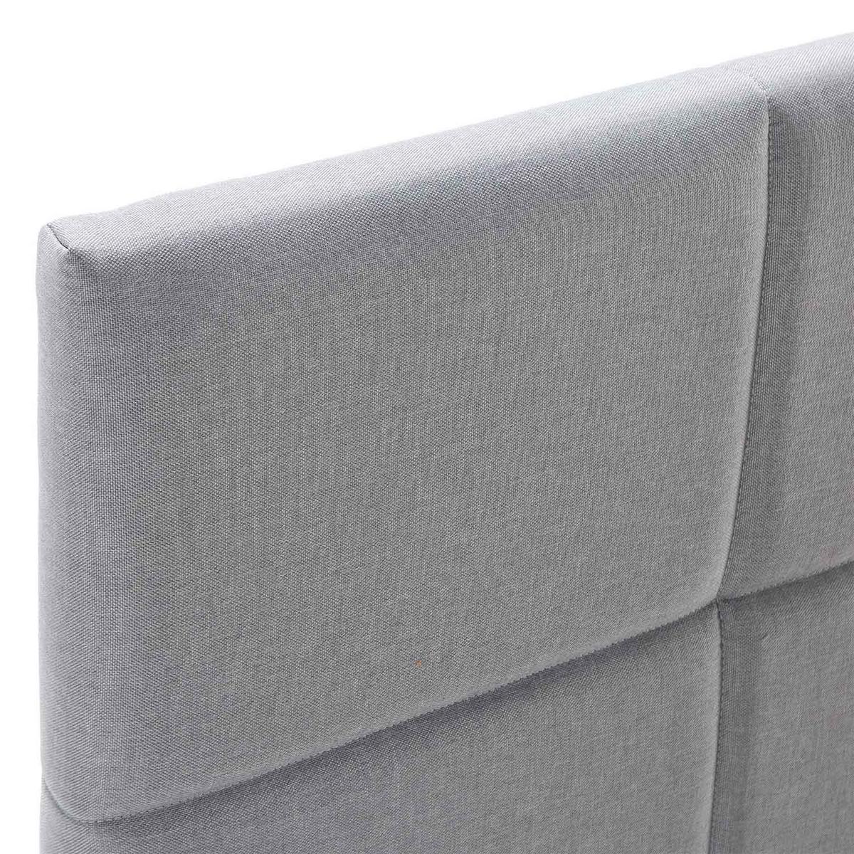 POLSTERBETT 150x190 cm Silvi, Hellgrau - Hellgrau, Textil (150/190cm) - VS Venta-stock