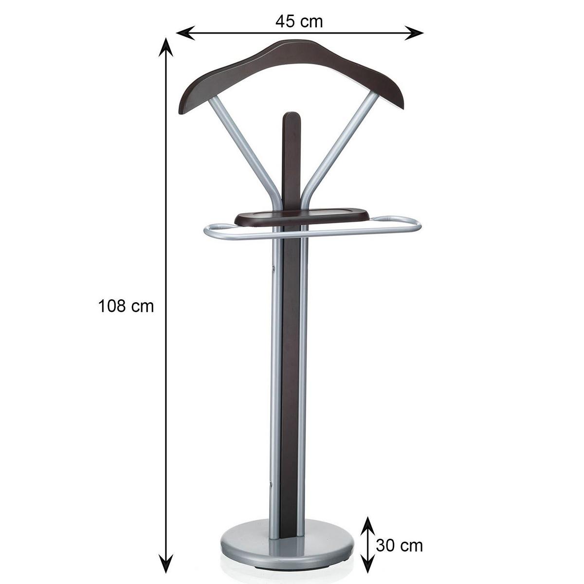 HERRENDIENER FABIO braun - Braun, Metall (45/108/30cm) - IDIMEX
