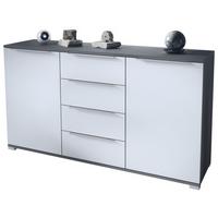 SIDEBOARD Linio Weiß matt - Weiß, Holzwerkstoff (138.5/75.5/35cm) - Vladon