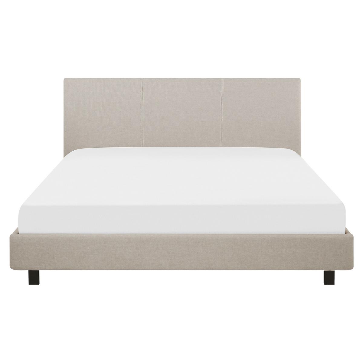 POLSTERBETT 160/200cm Beige Albi - Beige, Textil (160/200cm) - Beliani