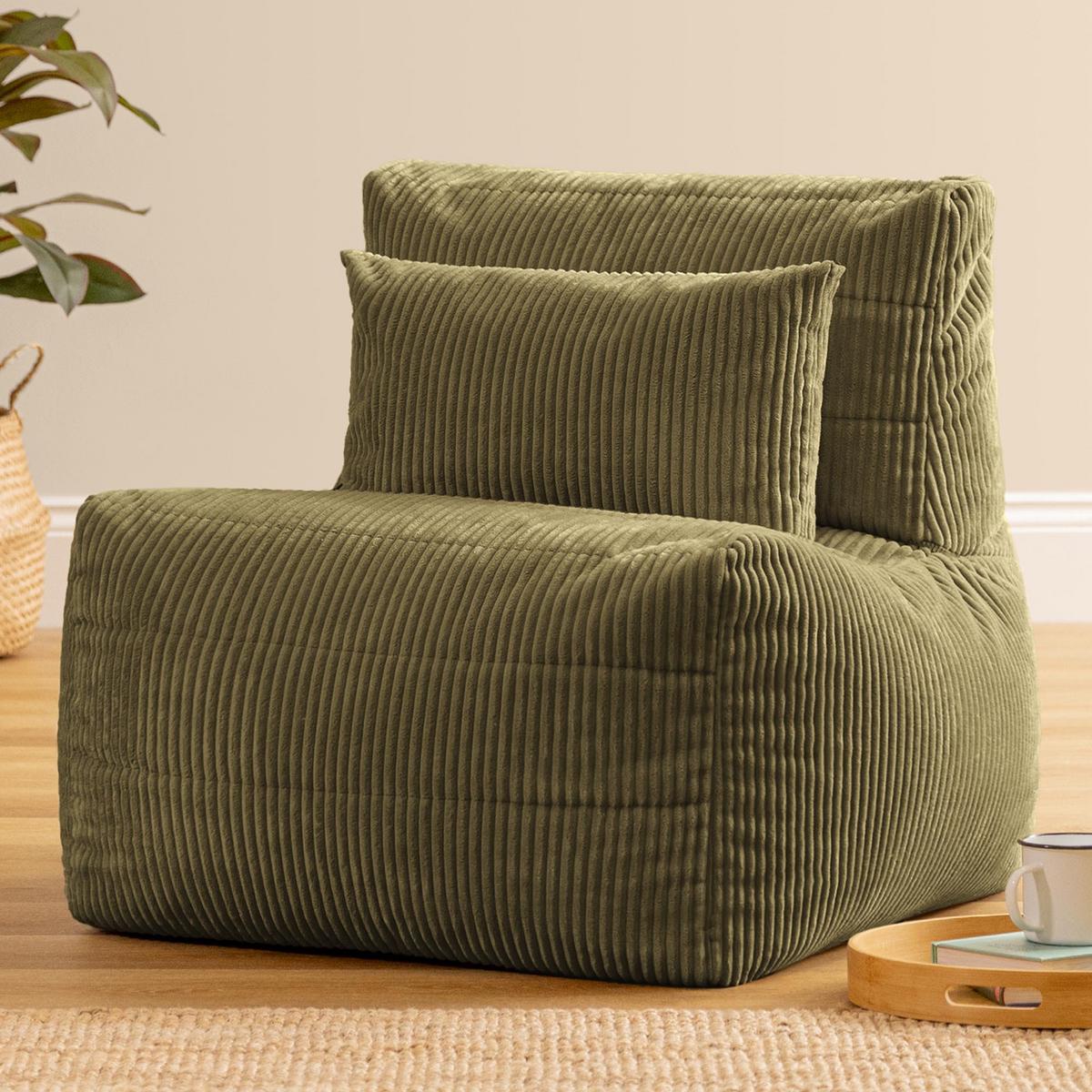 SITZSACK-SESSEL Noa modular Cord - Salbeigrün, Textil (75/70/78cm) - icon