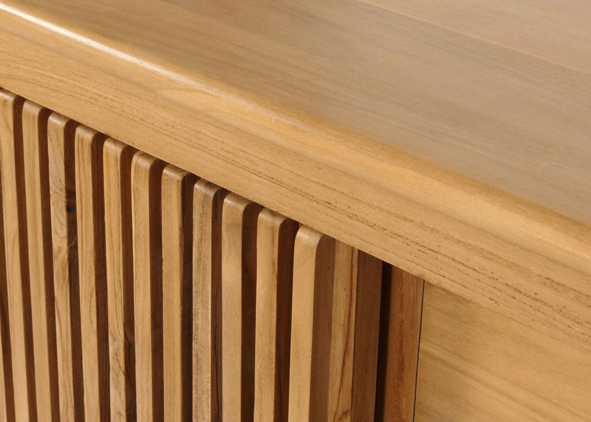 TEAK-WASCHBECKENUNTERSCHRANK Braun - Braun, Holz (106/81/55cm) - MCW